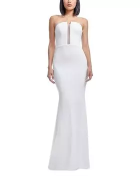 Платье без бретелей Izzy Dress the Population, белый