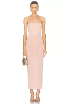 Платье без бретелек Alex Perry, красный