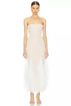 Платье без бретелек alizee God Save Queens, белый