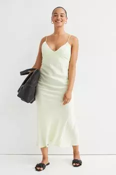 Платье без бретелек H&amp;M, лайм