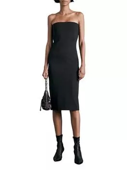 Платье без бретелек Lily Rag & Bone, черный