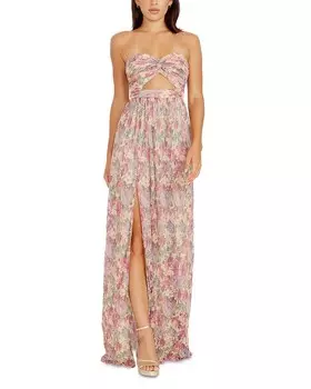 Платье без бретелек Population Angelique Dress the Population, мультиколор