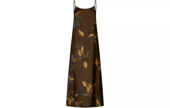 Платье без рукавов Anaya с принтом по всей поверхности UMA WANG, коричневый
