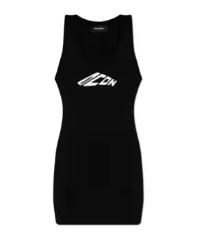 Платье без рукавов Dsquared2, черный