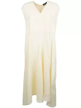 Платье без рукавов Fabiana Filippi с V-образным вырезом, нейтральный