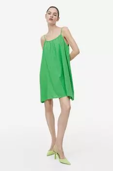 Платье без рукавов H&M, зеленый