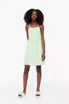 Платье без рукавов H&M, зеленый