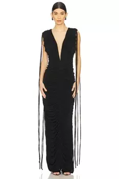 Платье без рукавов Khanums, black