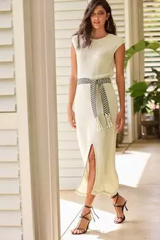 Платье без рукавов крючком Next, белый