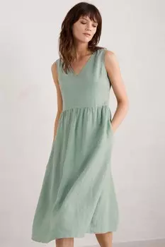 Платье без рукавов Lowland Heather Seasalt Cornwall, зеленый