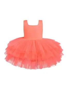 Платье без рукавов Mimi Tutu, оранжевый