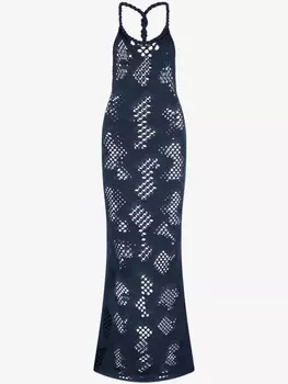 Платье без рукавов Roberto Cavalli, синий