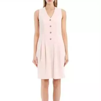 Платье без рукавов розового цвета DKNY