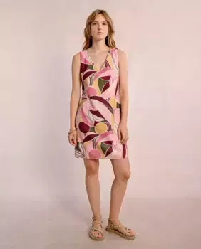 Платье без рукавов с принтом Molly Bracken, розовый