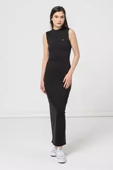 Платье без рукавов с разрезом сзади Tommy Jeans, черный