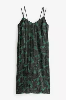 Платье без рукавов с V образным вырезом Gap, зеленый