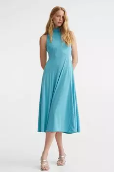 Платье без рукавов с высоким воротником H&amp;M, бирюзовый