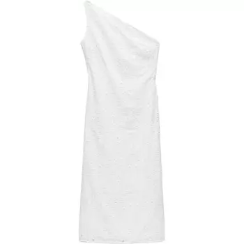 Платье без рукавов серии ZW женское белое Zara