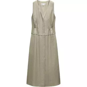 Платье без рукавов серии ZW женское зеленое Zara