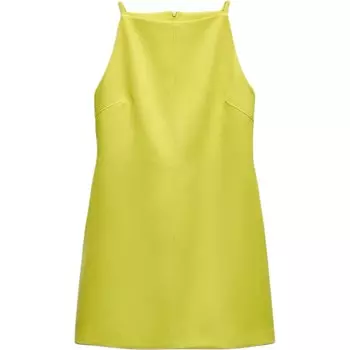 Платье без рукавов серии ZW женское желтое Zara
