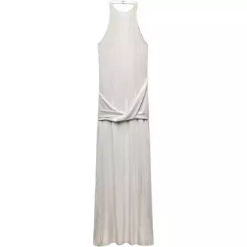 Платье без рукавов Trf женское серебряное Zara