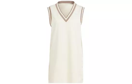 Платье без рукавов женское белое Adidas Originals