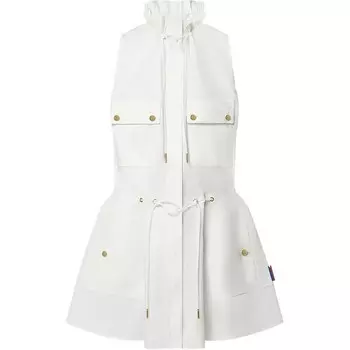 Платье без рукавов женское белое Louis Vuitton