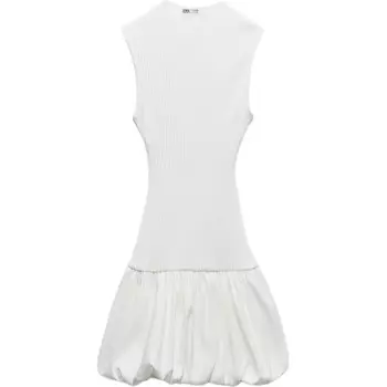 Платье без рукавов женское белое Zara