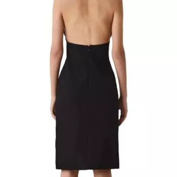 Платье без рукавов женское черное Bottega Veneta