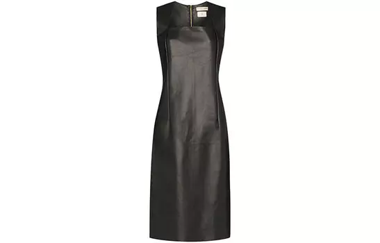 Платье без рукавов женское черное Bottega Veneta