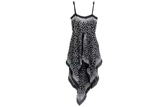 Платье без рукавов женское черное Chanel