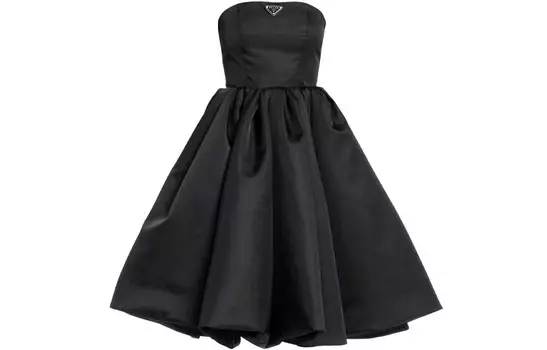 Платье без рукавов женское черное Prada