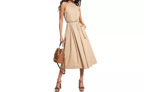 Платье без рукавов женское хаки Michael Kors