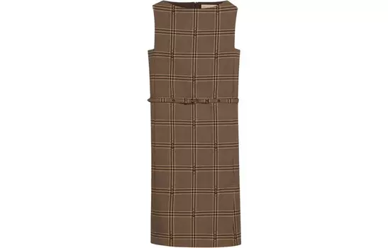 Платье без рукавов женское коричневое Gucci