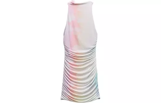 Платье без рукавов женское розово-красное Zara