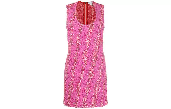 Платье без рукавов женское розовое Bottega Veneta