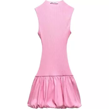 Платье без рукавов женское розовое Zara