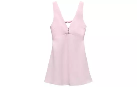 Платье без рукавов женское розовое Zara
