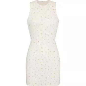 Платье без рукавов женское с принтом «календула» и «бутон розы» Skims