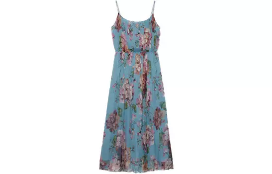 Платье без рукавов женское синее Gucci