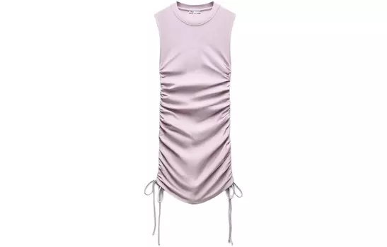 Платье без рукавов женское светло-фиолетовое Zara