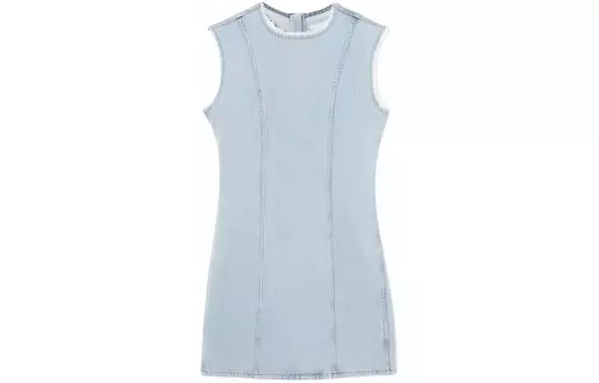 Платье без рукавов женское светло-голубое Cos