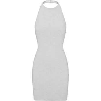 Платье без рукавов женское светло-серое Skims