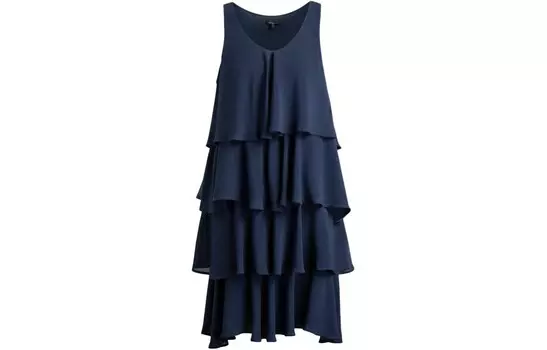 Платье без рукавов женское темно-синее Armani Exchange