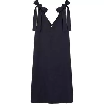 Платье без рукавов женское темно-синее Cos