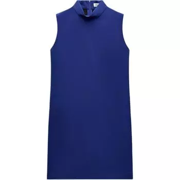 Платье без рукавов женское ZARA, зеленый
