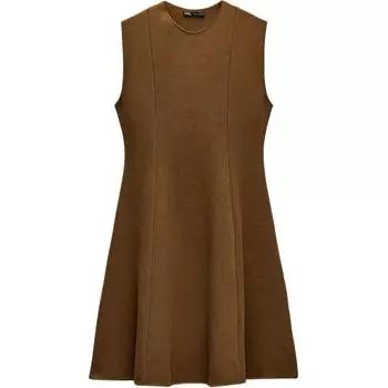 Платье без рукавов женское ZARA, желтый