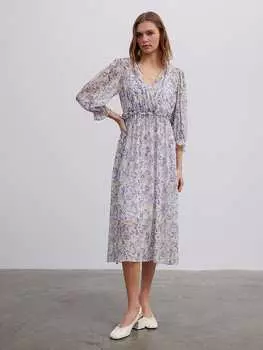 Платье BGN, белый/синий