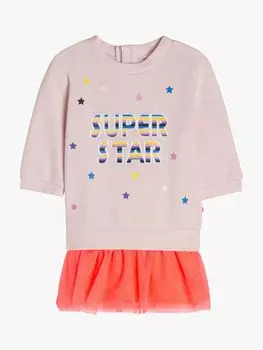 Платье Billieblush Baby 'Super Star', бледно-розовое