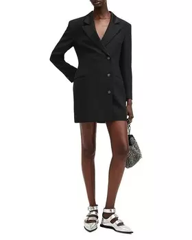 Платье-блейзер ALLSAINTS Erykah, черный